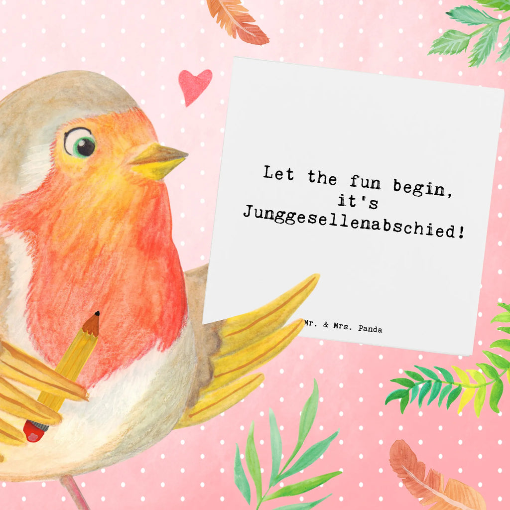 Deluxe Card Saying Let the fun begin, it's Junggesellenabschied! Karte, Grußkarte, Klappkarte, Einladungskarte, Glückwunschkarte, Hochzeitskarte, Geburtstagskarte, Hochwertige Grußkarte, Hochwertige Klappkarte, Hochzeit, Hochzeitsgeschenk, Ehe, Hochzeitsfeier, Trauung, Trauungsgeschenk, Verlobungsfeier, Verlobungsgeschenk, Hochzeitsgeschenkideen, Hochzeitsgeschenke für Brautpaar