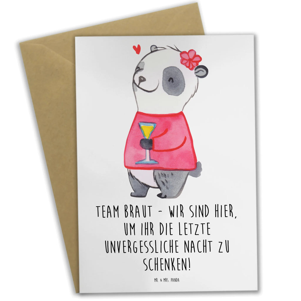 Greetings card Team Braut - Wir sind hier, um ihr die letzte unvergessliche Nacht zu schenken! Hochzeitskarte, Geburtstagskarte, Klappkarte, Glückwunschkarte, Ansichtskarten, Karte, Grußkarte, Einladungskarte, Hochzeit, Hochzeitsgeschenk, Ehe, Hochzeitsfeier, Trauung, Trauungsgeschenk, Verlobungsfeier, Verlobungsgeschenk, Hochzeitsgeschenkideen, Hochzeitsgeschenke für Brautpaar