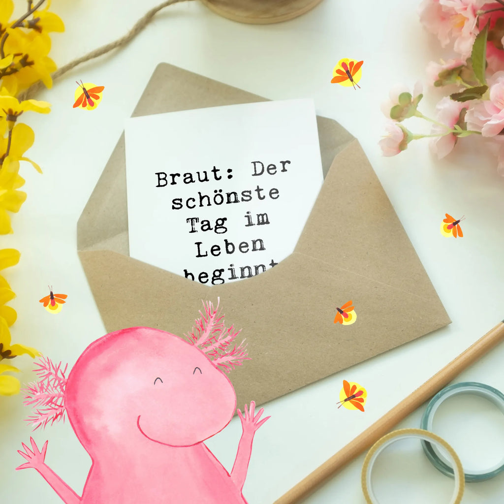 Grußkarte Spruch Braut Tag Geburtstagskarte, Grußkarte, Einladungskarte, Ansichtskarten, Glückwunschkarte, Klappkarte, Hochzeitskarte, Karte, Hochzeit, Hochzeitsgeschenk, Ehe, Hochzeitsfeier, Trauung, Trauungsgeschenk, Verlobungsfeier, Verlobungsgeschenk, Hochzeitsgeschenkideen, Hochzeitsgeschenke für Brautpaar