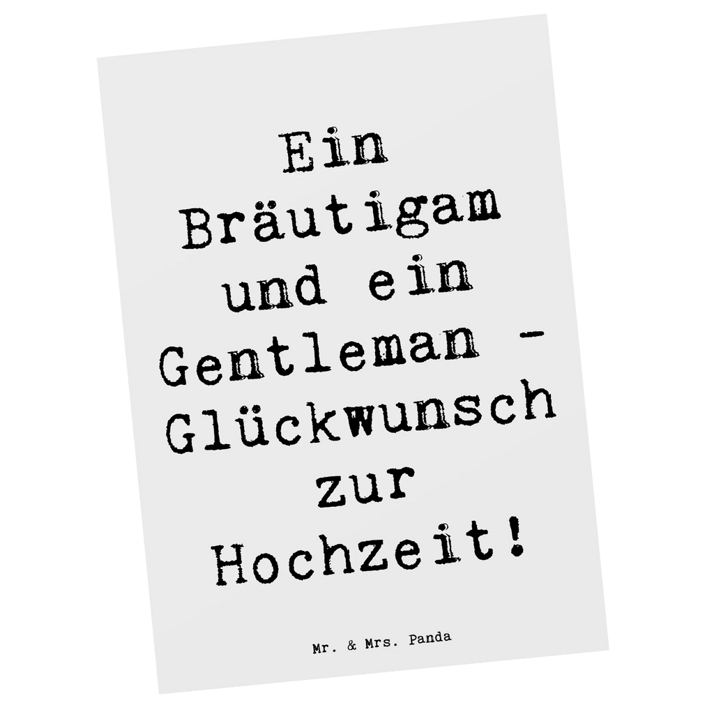 Postcard Saying Ein Bräutigam und ein Gentleman - Glückwunsch zur Hochzeit! Ansichtskarten, Grußkarte, Postkarte, Karte, Dankeskarte, Einladung Geburtstag, Einladungskarte, Geschenkkarte, Einladung, Ansichtskarte, Einladungskarten Geburtstag, Geburtstagskarte, Hochzeit, Hochzeitsgeschenk, Ehe, Hochzeitsfeier, Trauung, Trauungsgeschenk, Hochzeitskarte, Verlobungsfeier, Verlobungsgeschenk, Hochzeitsgeschenkideen, Hochzeitsgeschenke für Brautpaar