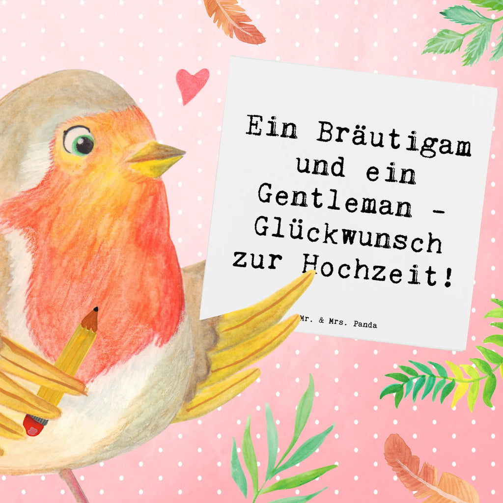 Deluxe Card Saying Ein Bräutigam und ein Gentleman - Glückwunsch zur Hochzeit! Grußkarte, Karte, Einladungskarte, Glückwunschkarte, Klappkarte, Geburtstagskarte, Hochwertige Klappkarte, Hochzeitskarte, Hochwertige Grußkarte, Hochzeit, Hochzeitsgeschenk, Ehe, Hochzeitsfeier, Trauung, Trauungsgeschenk, Verlobungsfeier, Verlobungsgeschenk, Hochzeitsgeschenkideen, Hochzeitsgeschenke für Brautpaar
