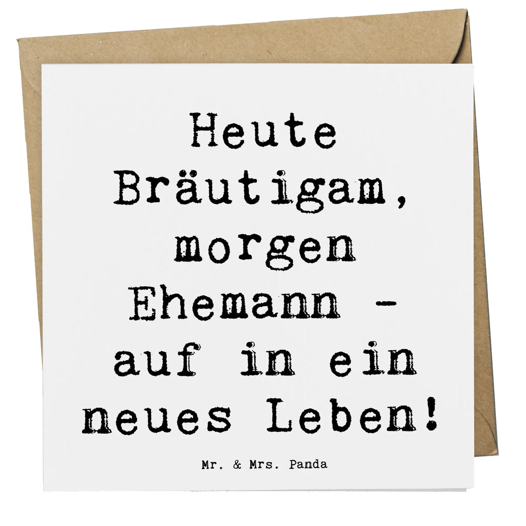Deluxe Card Saying Heute Bräutigam, morgen Ehemann - auf in ein neues Leben! Klappkarte, Glückwunschkarte, Grußkarte, Geburtstagskarte, Karte, Hochzeitskarte, Hochwertige Klappkarte, Hochwertige Grußkarte, Einladungskarte, Hochzeit, Hochzeitsgeschenk, Ehe, Hochzeitsfeier, Trauung, Trauungsgeschenk, Verlobungsfeier, Verlobungsgeschenk, Hochzeitsgeschenkideen, Hochzeitsgeschenke für Brautpaar
