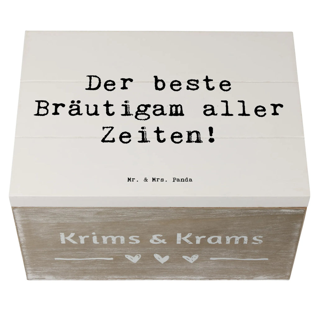 Wooden chest Saying Der beste Bräutigam aller Zeiten! Holzkiste, Kiste, Schatzkiste, Truhe, Schatulle, XXL, Erinnerungsbox, Erinnerungskiste, Dekokiste, Aufbewahrungsbox, Geschenkbox, Geschenkdose, Hochzeit, Hochzeitsgeschenk, Ehe, Hochzeitsfeier, Trauung, Trauungsgeschenk, Hochzeitskarte, Verlobungsfeier, Verlobungsgeschenk, Hochzeitsgeschenkideen, Hochzeitsgeschenke für Brautpaar