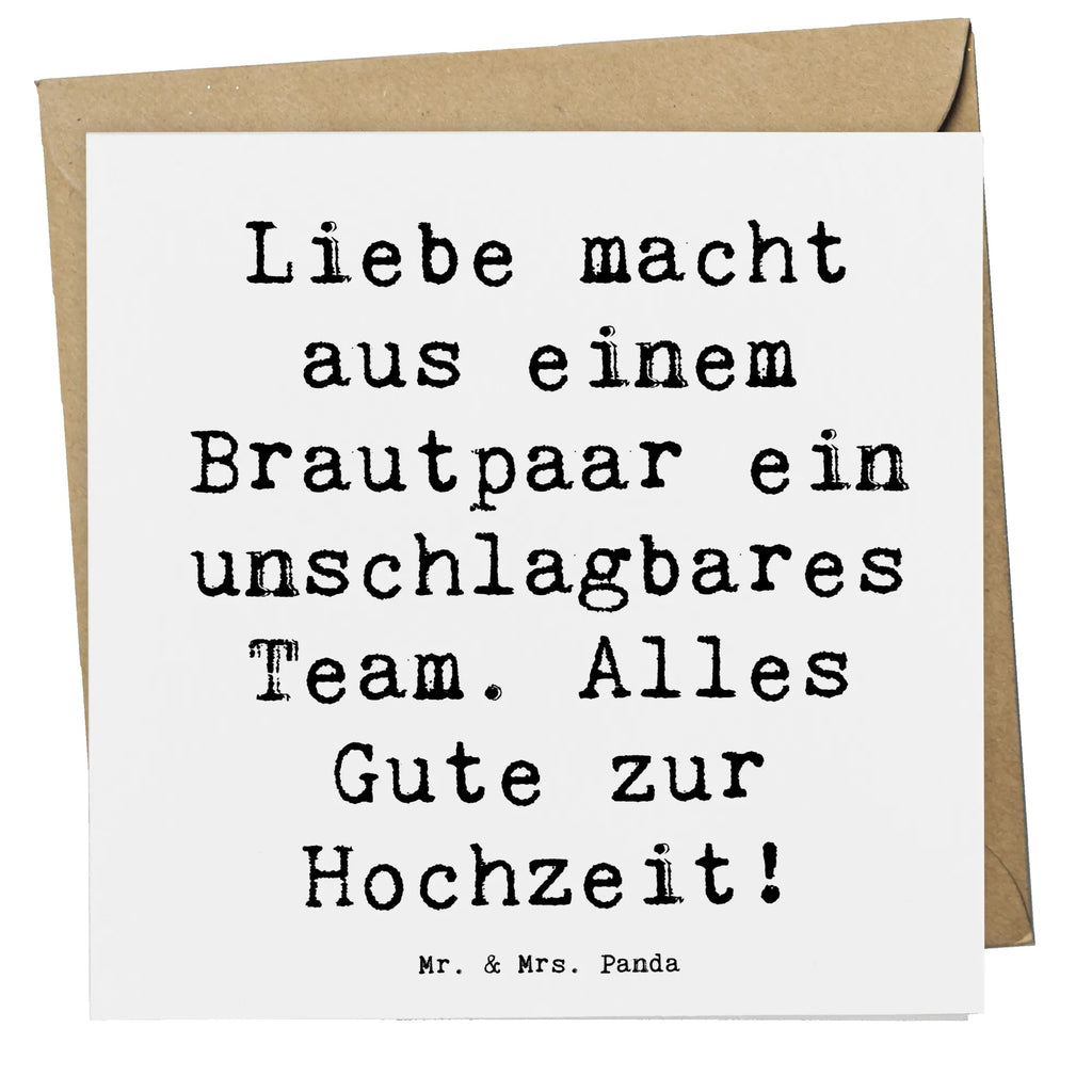 Deluxe Card Saying Liebe macht aus einem Brautpaar ein unschlagbares Team. Alles Gute zur Hochzeit! Karte, Grußkarte, Glückwunschkarte, Geburtstagskarte, Klappkarte, Hochwertige Grußkarte, Einladungskarte, Hochwertige Klappkarte, Hochzeitskarte, Hochzeit, Hochzeitsgeschenk, Ehe, Hochzeitsfeier, Trauung, Trauungsgeschenk, Verlobungsfeier, Verlobungsgeschenk, Hochzeitsgeschenkideen, Hochzeitsgeschenke für Brautpaar