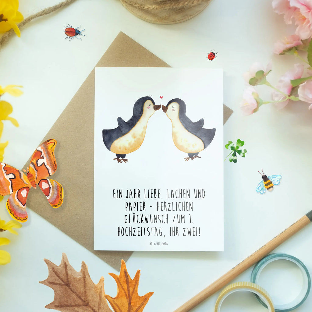 Greetings card Ein Jahr Liebe, Lachen und Papier - Herzlichen Glückwunsch zum 1. Hochzeitstag, ihr Zwei! Geburtstagskarte, Karte, Glückwunschkarte, Hochzeitskarte, Einladungskarte, Ansichtskarten, Grußkarte, Klappkarte, Hochzeit, Hochzeitsgeschenk, Ehe, Hochzeitsfeier, Trauung, Trauungsgeschenk, Verlobungsfeier, Verlobungsgeschenk, Hochzeitsgeschenkideen, Hochzeitsgeschenke für Brautpaar