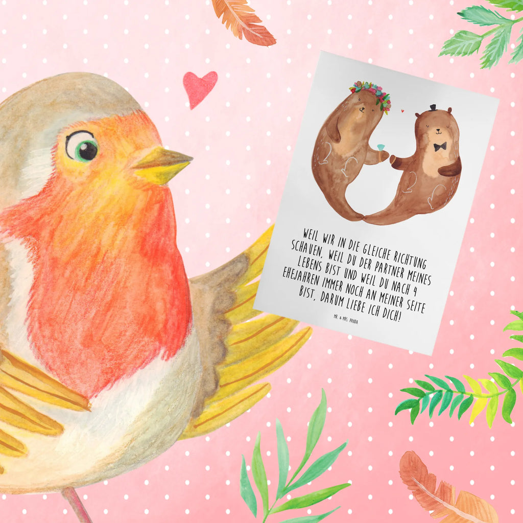 Greetings card Weil wir in die gleiche Richtung schauen, weil du der Partner meines Lebens bist und weil du nach 4 Ehejahren immer noch an meiner Seite bist, darum liebe ich dich! Glückwunschkarte, Grußkarte, Einladungskarte, Karte, Ansichtskarten, Hochzeitskarte, Geburtstagskarte, Klappkarte, Hochzeit, Hochzeitsgeschenk, Ehe, Hochzeitsfeier, Trauung, Trauungsgeschenk, Verlobungsfeier, Verlobungsgeschenk, Hochzeitsgeschenkideen, Hochzeitsgeschenke für Brautpaar