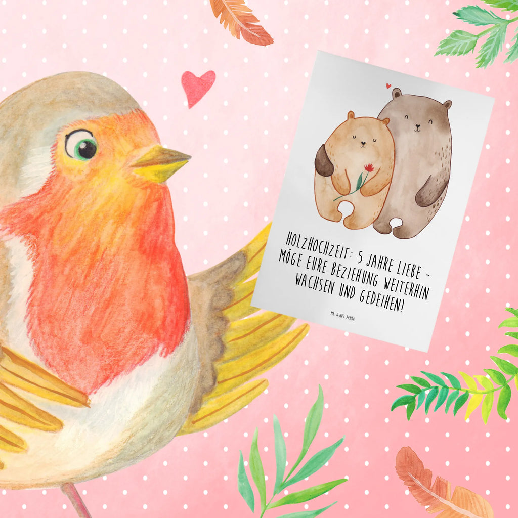 Greetings card Holzhochzeit: 5 Jahre Liebe - Möge eure Beziehung weiterhin wachsen und gedeihen! Grußkarte, Klappkarte, Ansichtskarten, Karte, Geburtstagskarte, Hochzeitskarte, Glückwunschkarte, Einladungskarte, Hochzeit, Hochzeitsgeschenk, Ehe, Hochzeitsfeier, Trauung, Trauungsgeschenk, Verlobungsfeier, Verlobungsgeschenk, Hochzeitsgeschenkideen, Hochzeitsgeschenke für Brautpaar