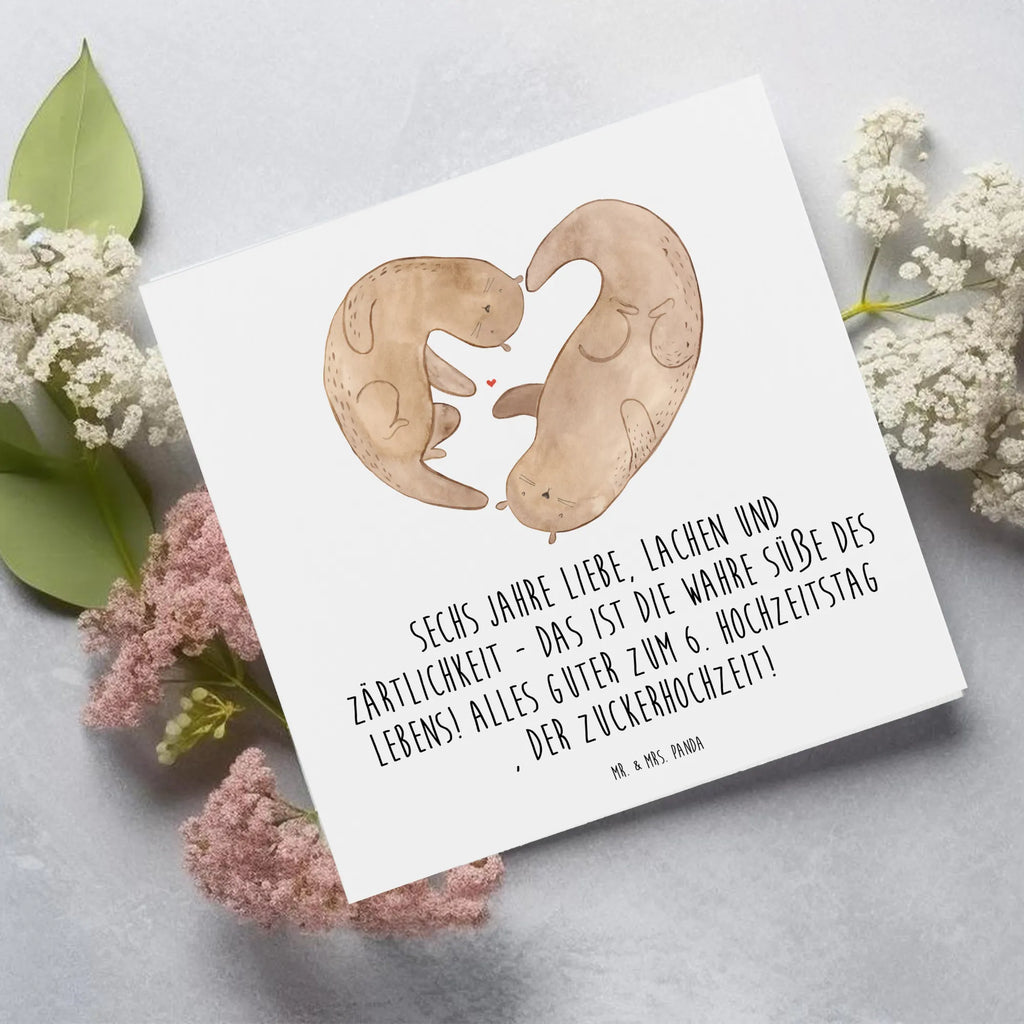 Deluxe Karte 6. Hochzeitstag Zuckerhochzeit Hochzeitskarte, Hochwertige Grußkarte, Hochwertige Klappkarte, Einladungskarte, Karte, Klappkarte, Grußkarte, Glückwunschkarte, Geburtstagskarte, Hochzeit, Hochzeitsgeschenk, Ehe, Hochzeitsfeier, Trauung, Trauungsgeschenk, Verlobungsfeier, Verlobungsgeschenk, Hochzeitsgeschenkideen, Hochzeitsgeschenke für Brautpaar