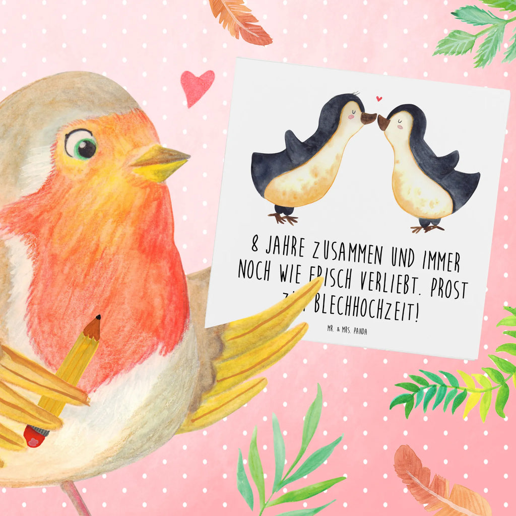 Deluxe Card 8 Jahre zusammen und immer noch wie frisch verliebt. Prost zur Blechhochzeit! Grußkarte, Karte, Hochzeitskarte, Geburtstagskarte, Hochwertige Klappkarte, Hochwertige Grußkarte, Glückwunschkarte, Klappkarte, Einladungskarte, Hochzeit, Hochzeitsgeschenk, Ehe, Hochzeitsfeier, Trauung, Trauungsgeschenk, Verlobungsfeier, Verlobungsgeschenk, Hochzeitsgeschenkideen, Hochzeitsgeschenke für Brautpaar