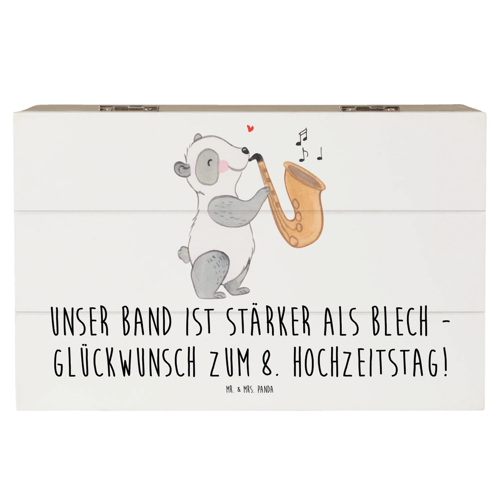 Wooden chest Unser Band ist stärker als Blech - Glückwunsch zum 8. Hochzeitstag! Erinnerungsbox, Holzkiste, Kiste, Geschenkdose, XXL, Schatzkiste, Schatulle, Dekokiste, Truhe, Aufbewahrungsbox, Geschenkbox, Erinnerungskiste, Hochzeit, Hochzeitsgeschenk, Ehe, Hochzeitsfeier, Trauung, Trauungsgeschenk, Hochzeitskarte, Verlobungsfeier, Verlobungsgeschenk, Hochzeitsgeschenkideen, Hochzeitsgeschenke für Brautpaar
