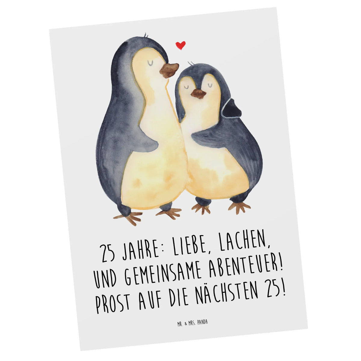 Pocztówka 25 Jahre: Liebe, Lachen, und gemeinsame Abenteuer! Prost auf die nächsten 25!