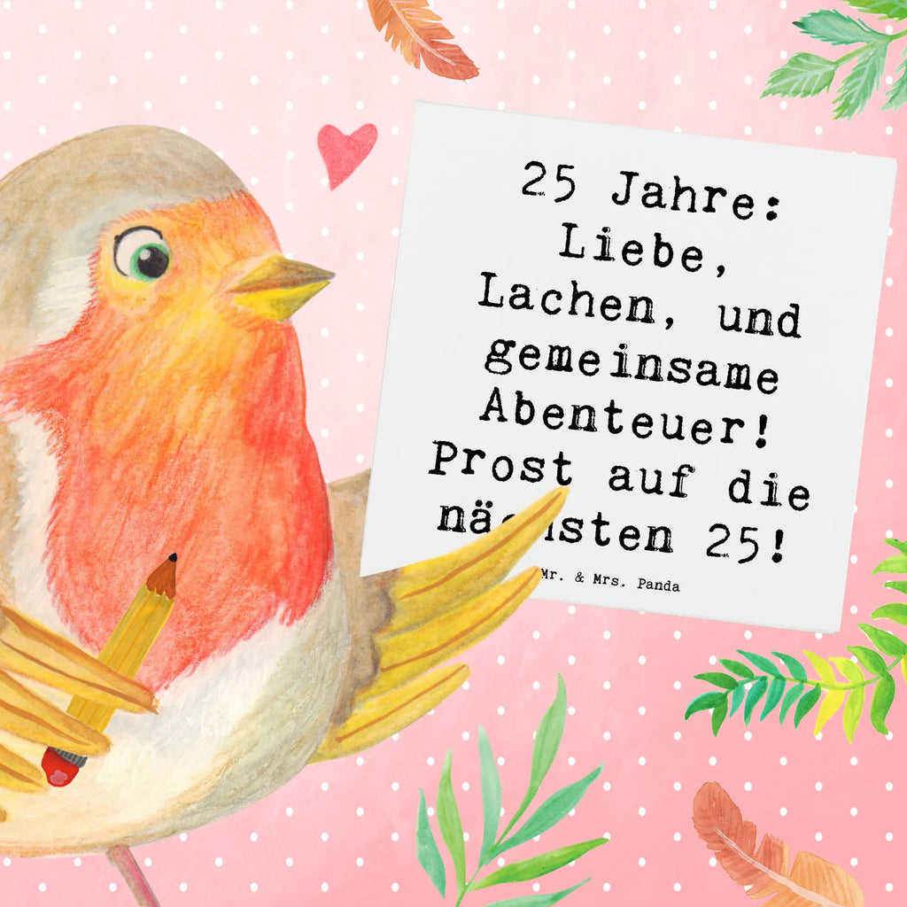 Deluxe Card Saying 25 Jahre: Liebe, Lachen, und gemeinsame Abenteuer! Prost auf die nächsten 25! Hochwertige Grußkarte, Glückwunschkarte, Einladungskarte, Hochzeitskarte, Grußkarte, Hochwertige Klappkarte, Geburtstagskarte, Klappkarte, Karte, Hochzeit, Hochzeitsgeschenk, Ehe, Hochzeitsfeier, Trauung, Trauungsgeschenk, Verlobungsfeier, Verlobungsgeschenk, Hochzeitsgeschenkideen, Hochzeitsgeschenke für Brautpaar