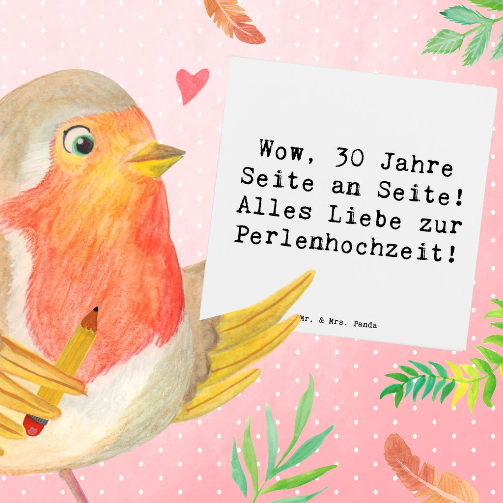 Deluxe Card Saying Wow, 30 Jahre Seite an Seite! Alles Liebe zur Perlenhochzeit! Hochwertige Grußkarte, Grußkarte, Einladungskarte, Klappkarte, Geburtstagskarte, Hochzeitskarte, Hochwertige Klappkarte, Karte, Glückwunschkarte, Hochzeit, Hochzeitsgeschenk, Ehe, Hochzeitsfeier, Trauung, Trauungsgeschenk, Verlobungsfeier, Verlobungsgeschenk, Hochzeitsgeschenkideen, Hochzeitsgeschenke für Brautpaar