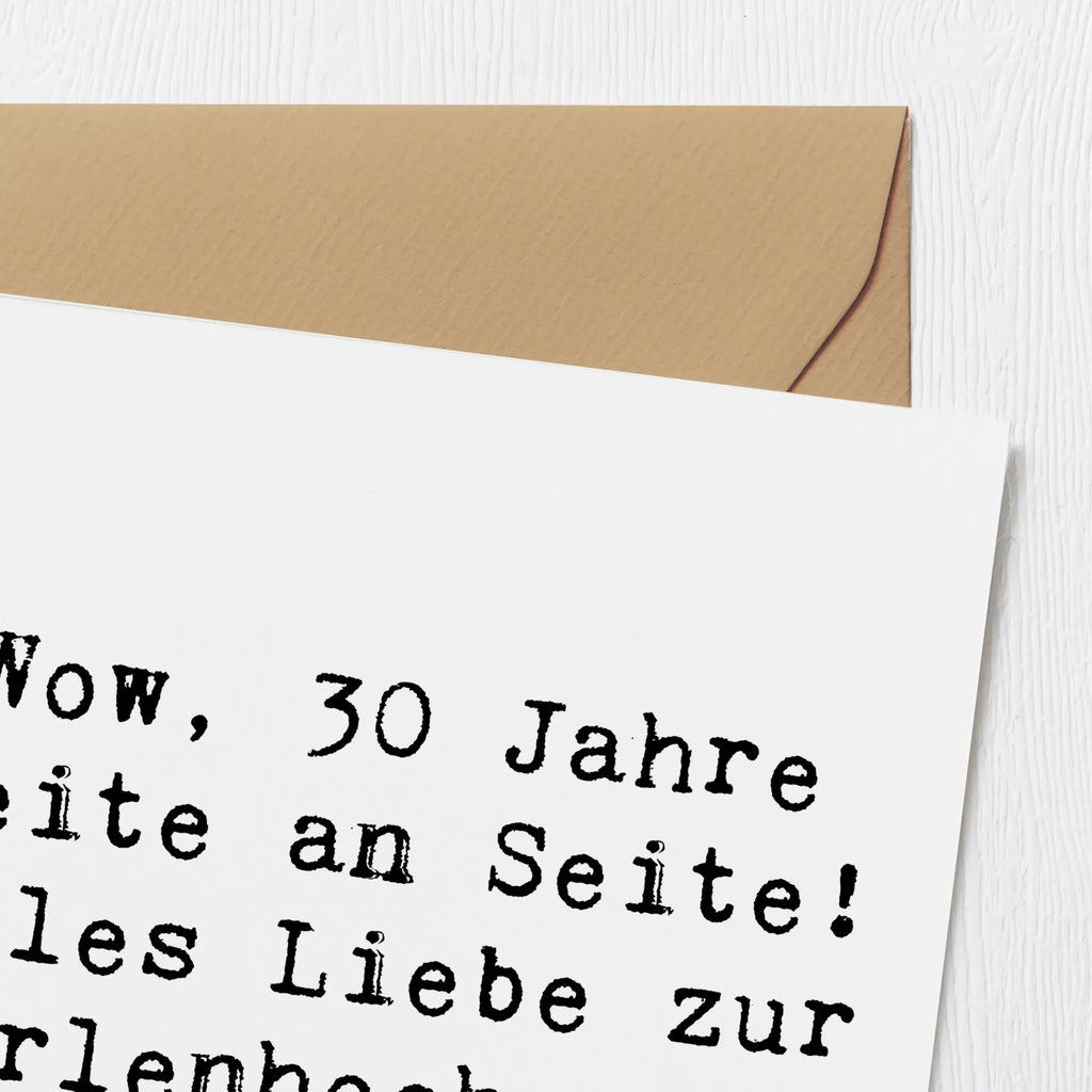 Deluxe Card Saying Wow, 30 Jahre Seite an Seite! Alles Liebe zur Perlenhochzeit! Hochwertige Grußkarte, Grußkarte, Einladungskarte, Klappkarte, Geburtstagskarte, Hochzeitskarte, Hochwertige Klappkarte, Karte, Glückwunschkarte, Hochzeit, Hochzeitsgeschenk, Ehe, Hochzeitsfeier, Trauung, Trauungsgeschenk, Verlobungsfeier, Verlobungsgeschenk, Hochzeitsgeschenkideen, Hochzeitsgeschenke für Brautpaar