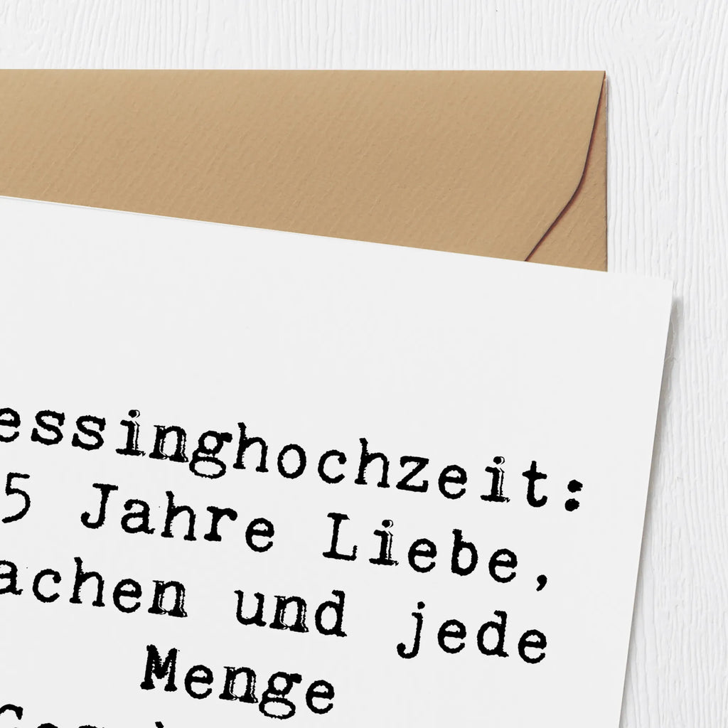 Deluxe Card Saying Messinghochzeit: 45 Jahre Liebe, Lachen und jede Menge Geschichten! Grußkarte, Karte, Geburtstagskarte, Hochzeitskarte, Klappkarte, Hochwertige Klappkarte, Einladungskarte, Glückwunschkarte, Hochwertige Grußkarte, Hochzeit, Hochzeitsgeschenk, Ehe, Hochzeitsfeier, Trauung, Trauungsgeschenk, Verlobungsfeier, Verlobungsgeschenk, Hochzeitsgeschenkideen, Hochzeitsgeschenke für Brautpaar
