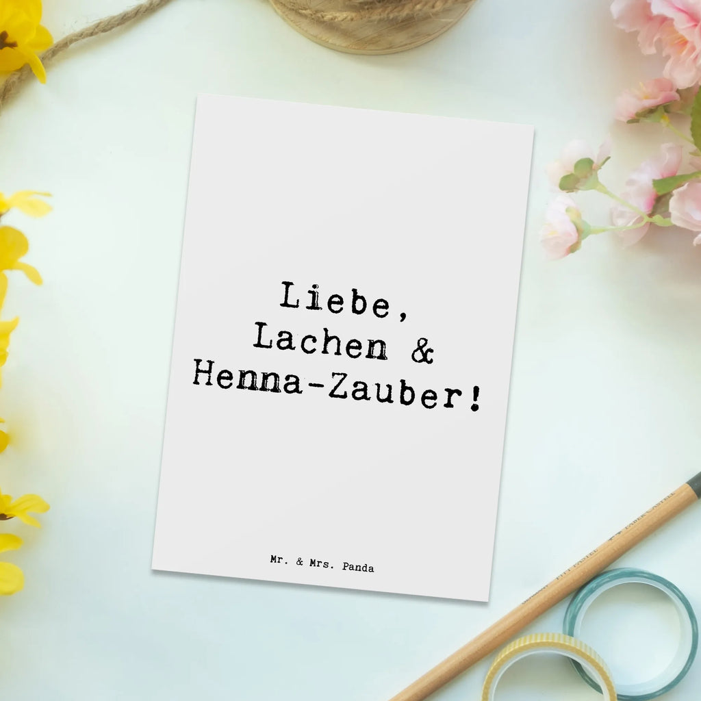 Postcard Saying Liebe, Lachen & Henna-Zauber! Postkarte, Einladungskarte, Ansichtskarten, Einladung, Ansichtskarte, Grußkarte, Einladung Geburtstag, Karte, Einladungskarten Geburtstag, Geburtstagskarte, Dankeskarte, Geschenkkarte, Hochzeit, Hochzeitsgeschenk, Ehe, Hochzeitsfeier, Trauung, Trauungsgeschenk, Hochzeitskarte, Verlobungsfeier, Verlobungsgeschenk, Hochzeitsgeschenkideen, Hochzeitsgeschenke für Brautpaar