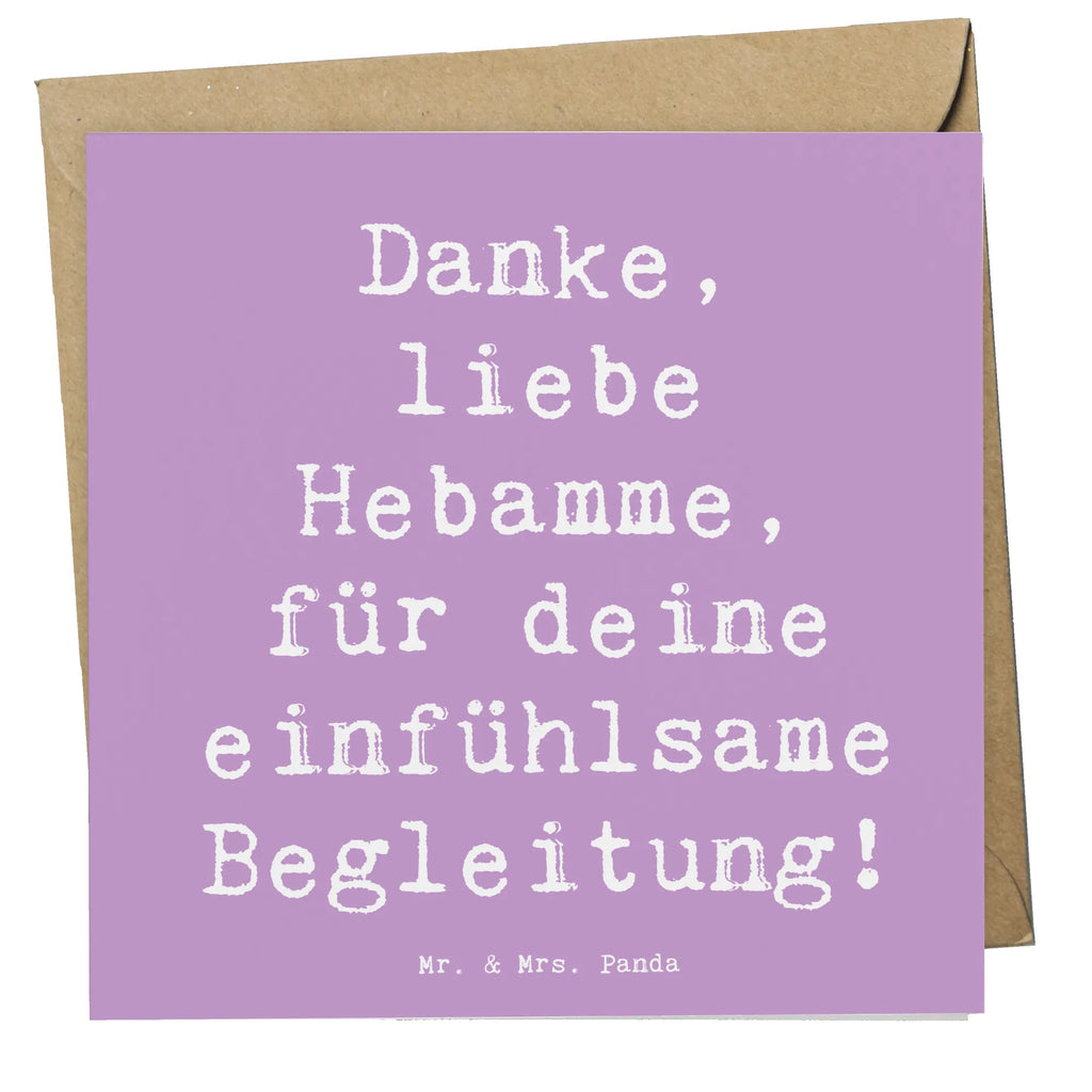 Deluxe Card Saying Danke, liebe Hebamme, für deine einfühlsame Begleitung! Karte, Grußkarte, Klappkarte, Einladungskarte, Glückwunschkarte, Hochzeitskarte, Geburtstagskarte, Hochwertige Grußkarte, Hochwertige Klappkarte