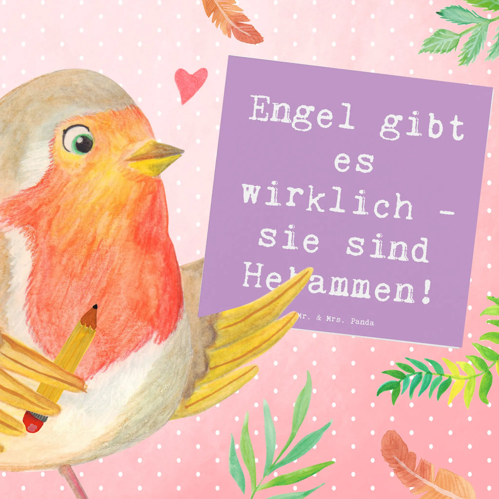 Deluxe Card Saying Engel gibt es wirklich - sie sind Hebammen! Glückwunschkarte, Einladungskarte, Karte, Klappkarte, Hochzeitskarte, Grußkarte, Hochwertige Grußkarte, Geburtstagskarte, Hochwertige Klappkarte, sprüche, zitate, spruch kollektion, inspiration, motivation, lebensweisheiten, geschenkideen, wanddeko, wohnaccessoires, sprüche sammlung, schöne sprüche, glück, liebe, freude, lächeln, alltag verschönern, nachhaltige geschenke, dekoration, kreativ, einzigartig, shopify, mr and mrs panda