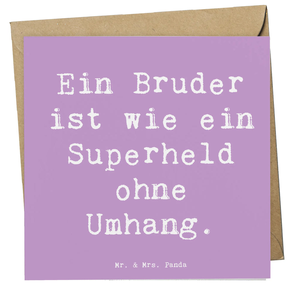 Deluxe Card Saying Ein Bruder ist wie ein Superheld ohne Umhang. Karte, Grußkarte, Klappkarte, Einladungskarte, Glückwunschkarte, Hochzeitskarte, Geburtstagskarte, Hochwertige Grußkarte, Hochwertige Klappkarte