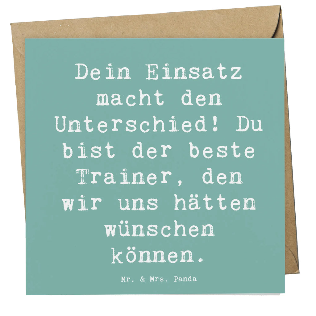 Deluxe Card Saying Dein Einsatz macht den Unterschied! Du bist der beste Trainer, den wir uns hätten wünschen können. Karte, Grußkarte, Klappkarte, Einladungskarte, Glückwunschkarte, Hochzeitskarte, Geburtstagskarte, Hochwertige Grußkarte, Hochwertige Klappkarte