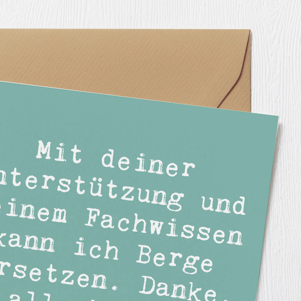 Deluxe Card Saying Mit deiner Unterstützung und deinem Fachwissen kann ich Berge versetzen. Danke, allerbester Trainer! Karte, Grußkarte, Klappkarte, Einladungskarte, Glückwunschkarte, Hochzeitskarte, Geburtstagskarte, Hochwertige Grußkarte, Hochwertige Klappkarte