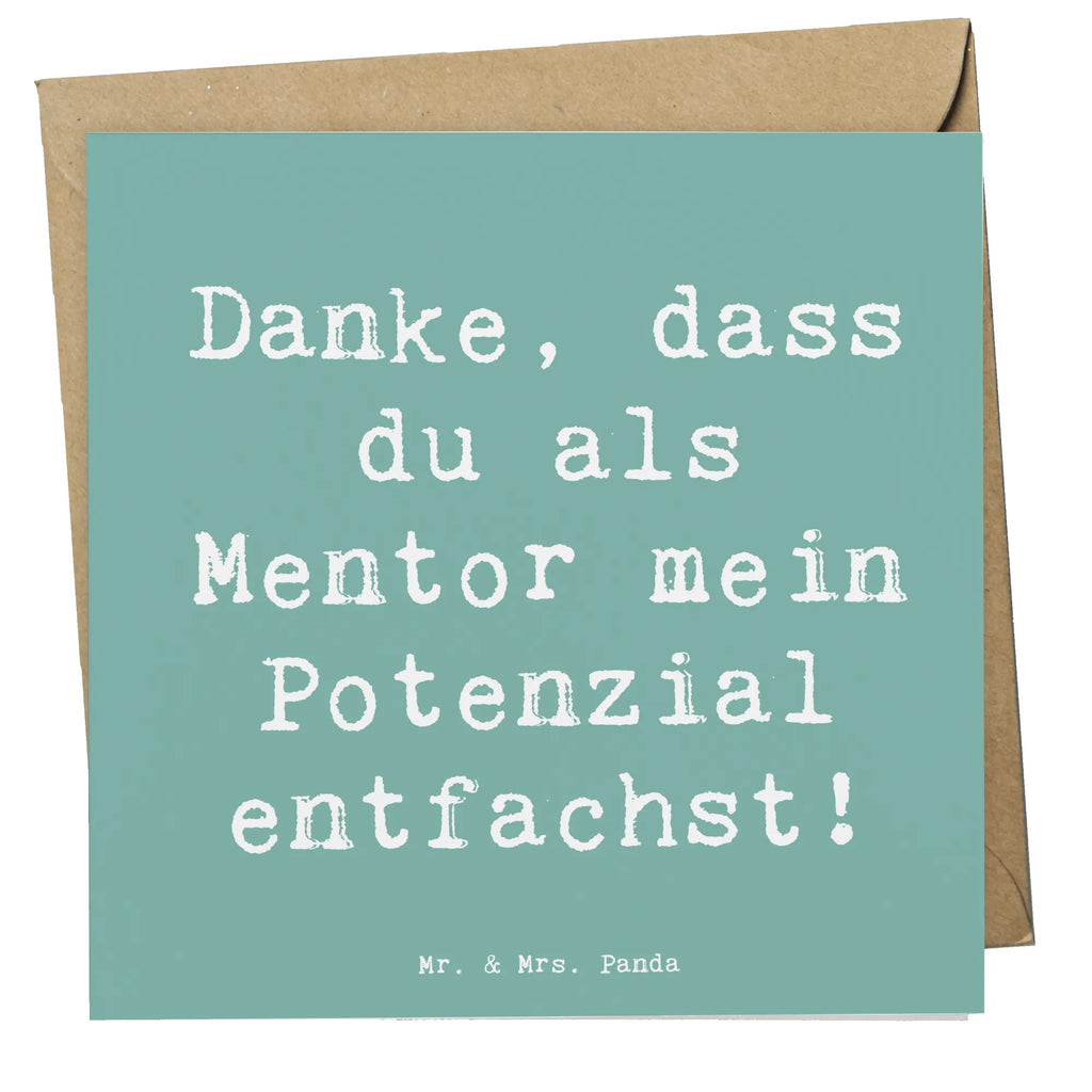 Deluxe Karte Spruch Mentor Potenzial Karte, Hochwertige Klappkarte, Einladungskarte, Hochwertige Grußkarte, Hochzeitskarte, Geburtstagskarte, Klappkarte, Glückwunschkarte, Grußkarte