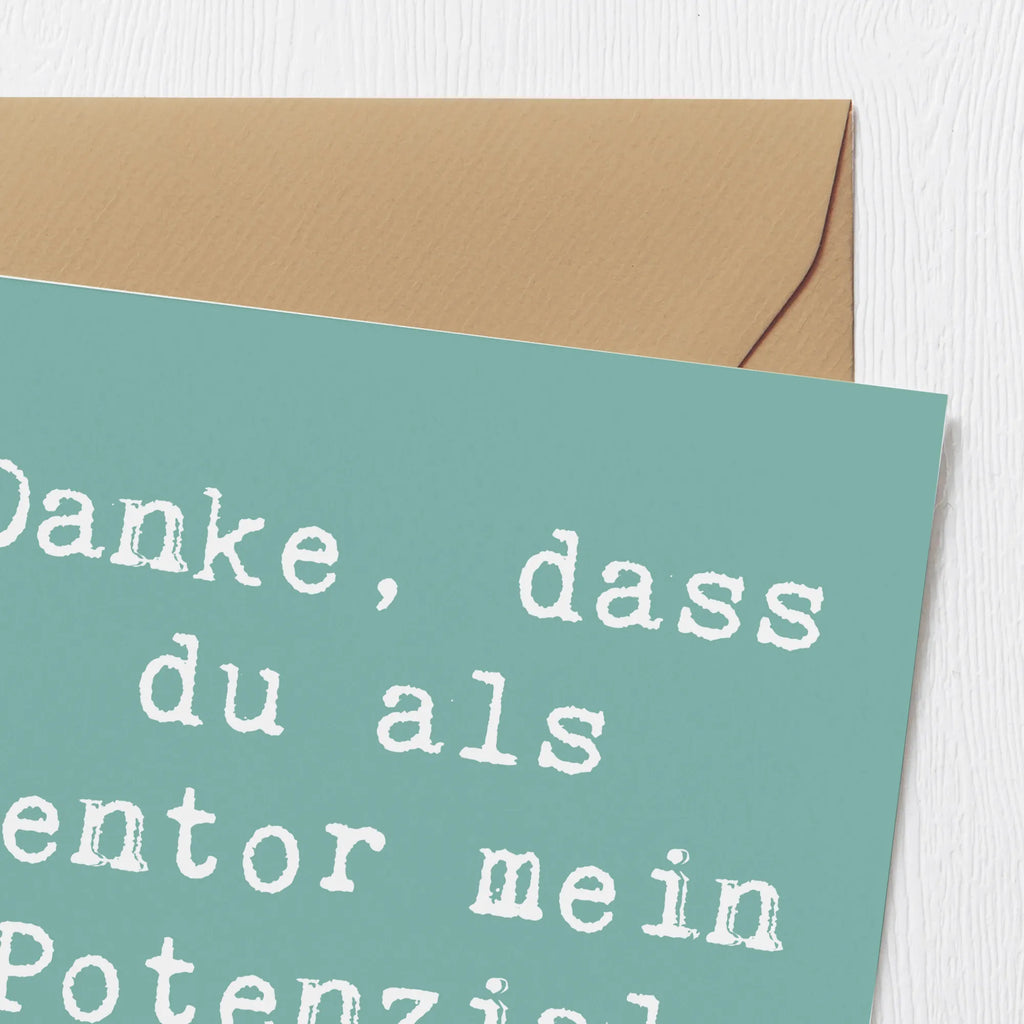 Deluxe Karte Spruch Mentor Potenzial Karte, Hochwertige Klappkarte, Einladungskarte, Hochwertige Grußkarte, Hochzeitskarte, Geburtstagskarte, Klappkarte, Glückwunschkarte, Grußkarte