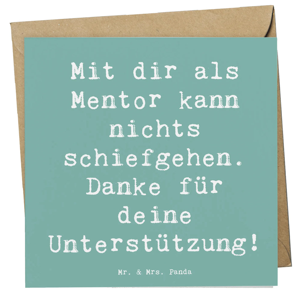 Deluxe Karte Spruch Beste Mentor Grußkarte, Hochwertige Grußkarte, Hochwertige Klappkarte, Karte, Klappkarte, Glückwunschkarte, Einladungskarte, Hochzeitskarte, Geburtstagskarte
