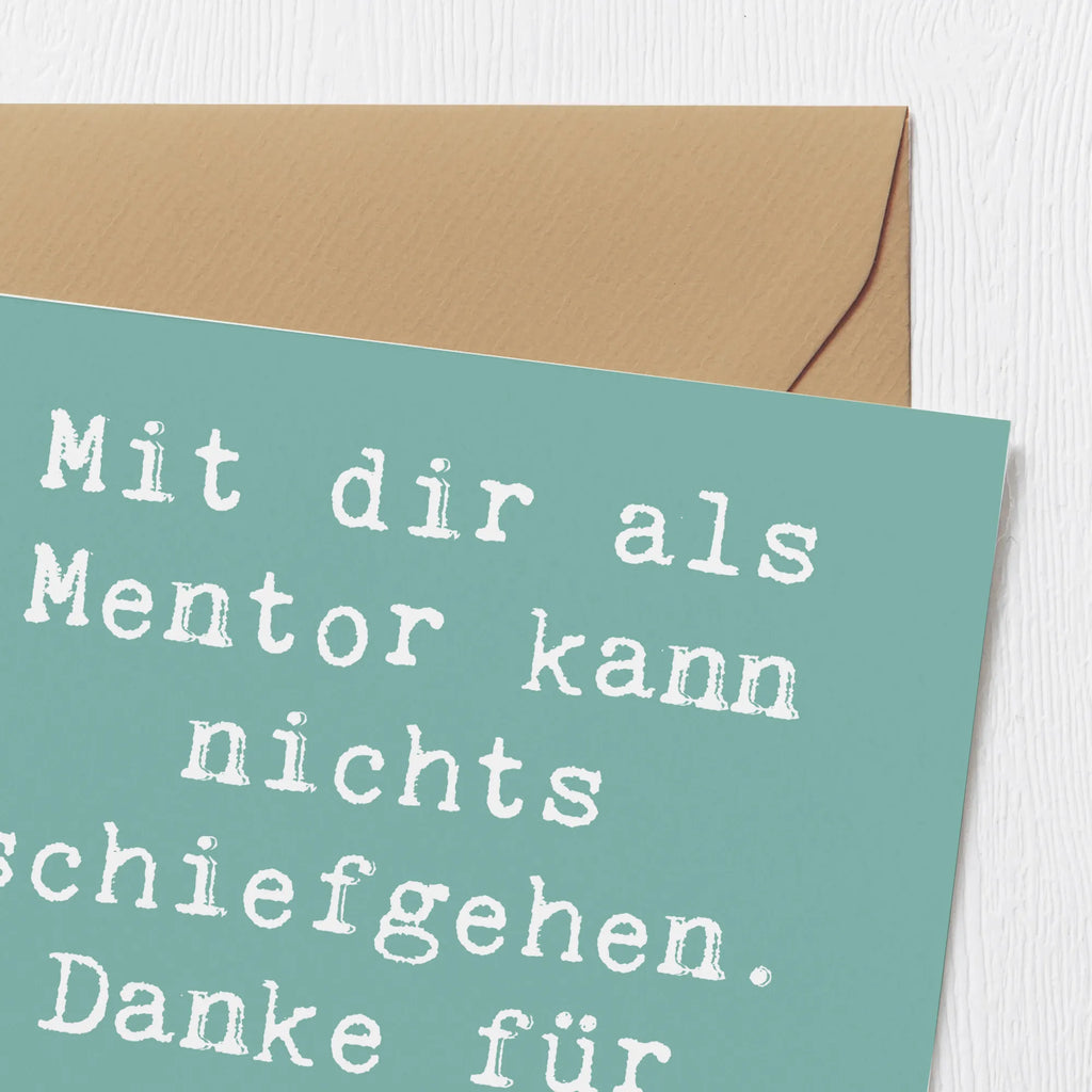 Deluxe Karte Spruch Beste Mentor Grußkarte, Hochwertige Grußkarte, Hochwertige Klappkarte, Karte, Klappkarte, Glückwunschkarte, Einladungskarte, Hochzeitskarte, Geburtstagskarte