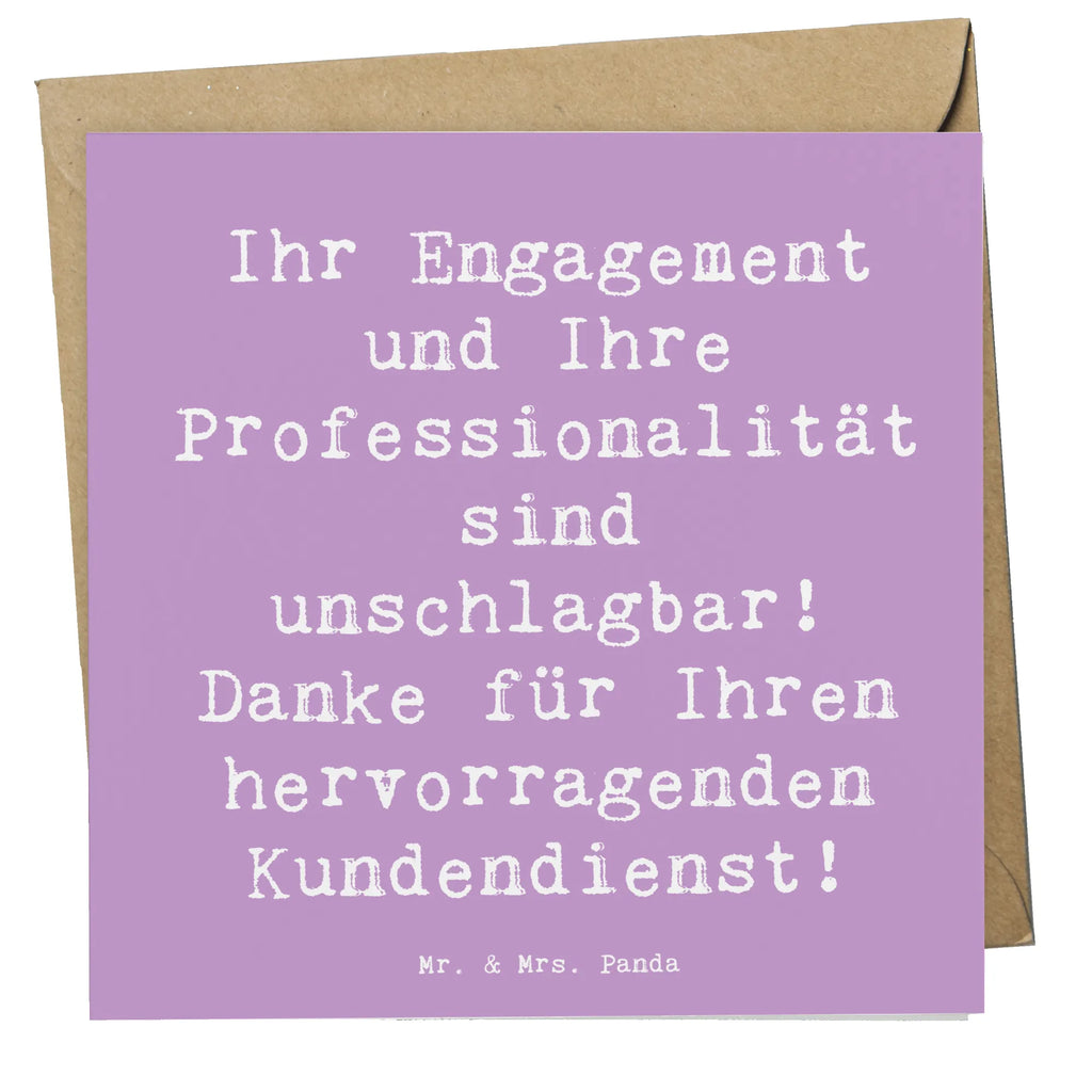 Deluxe Card Saying Ihr Engagement und Ihre Professionalität sind unschlagbar! Danke für Ihren hervorragenden Kundendienst! Karte, Hochwertige Klappkarte, Geburtstagskarte, Hochwertige Grußkarte, Einladungskarte, Hochzeitskarte, Grußkarte, Klappkarte, Glückwunschkarte