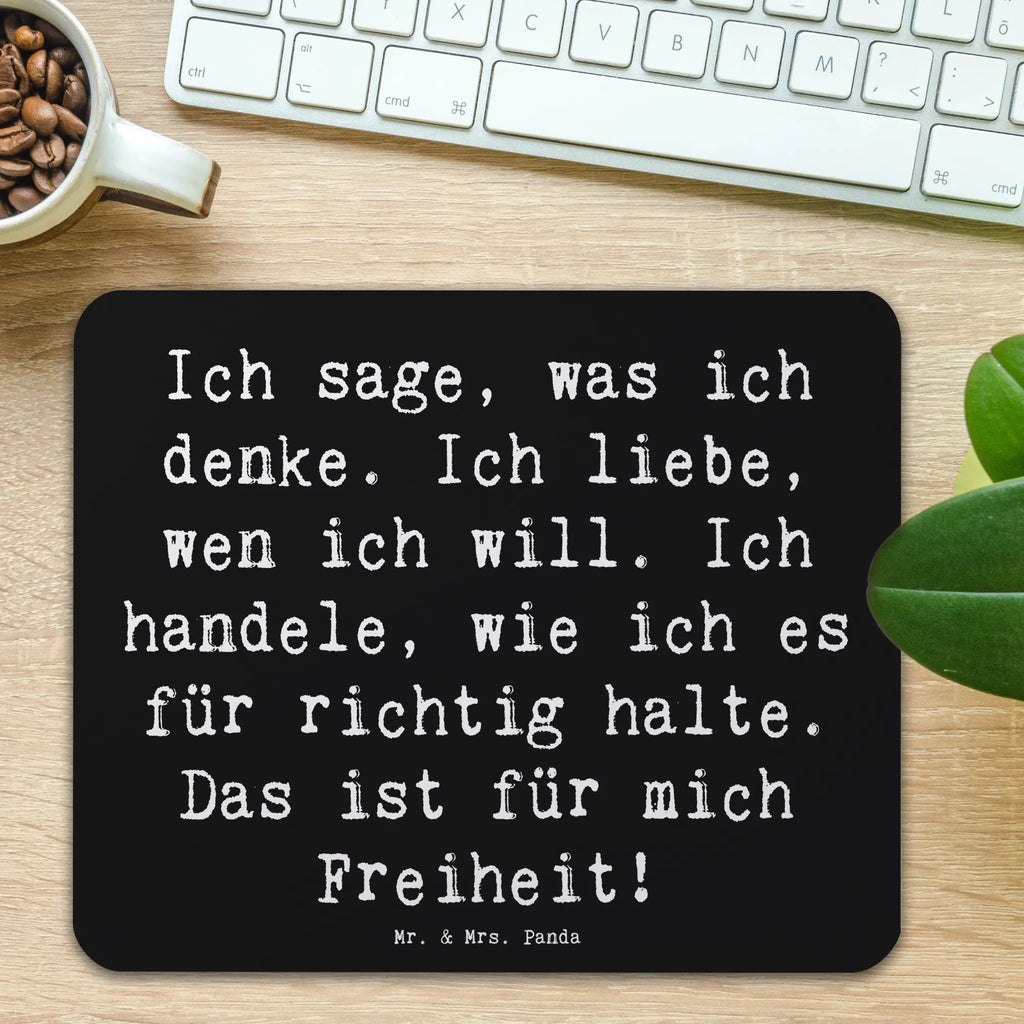 Mauspad Spruch Freiheit Leben Arbeitszimmer, Mausunterlage, Mauspad Büro, Mauspad, Mousepad, Designer Mauspad, Büroausstattung, Computer zubehör, PC Zubehör, Einzigartiges Mauspad