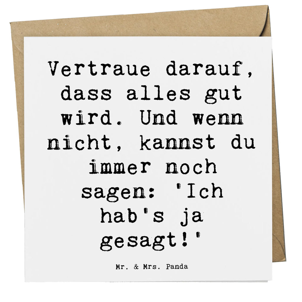 Deluxe Karte Spruch Schutz & Vertrauen Hochwertige Grußkarte, Karte, Einladungskarte, Geburtstagskarte, Klappkarte, Glückwunschkarte, Hochzeitskarte, Grußkarte, Hochwertige Klappkarte