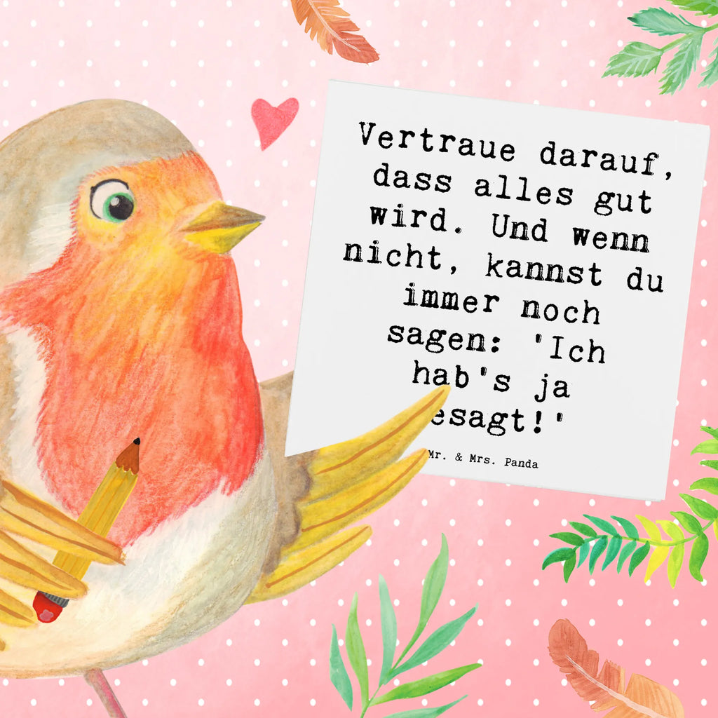 Deluxe Karte Spruch Schutz & Vertrauen Hochwertige Grußkarte, Karte, Einladungskarte, Geburtstagskarte, Klappkarte, Glückwunschkarte, Hochzeitskarte, Grußkarte, Hochwertige Klappkarte