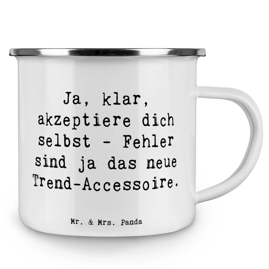 Enamel camping mug Saying Ja, klar, akzeptiere dich selbst - Fehler sind ja das neue Trend-Accessoire. Emaille Tassen, Outdoor Tasse, Blechtasse, Blechtassen, Edelstahl Trinkbecher, Emaille Trinkbecher, Emaille Becher, Metalltasse für Camping, Camping Tasse Emaille, Campingtasse, Tasse Emaille, Metalltasse, Camping Becher Edelstahl, Camping Tassen, Campingbecher, Camping Tassen Emaille, Emaille Becher Camping, Metall Tasse, Blechtasse Outdoor, Tasse Camping, Emaille Tasse, Kaffee Blechtasse, Trinkbecher, Outdoor Becher, Camping Tasse Metall, Emaille Campingbecher, Emailletasse, Camping Becher, Emaille Tasse Camping, Campingtassen