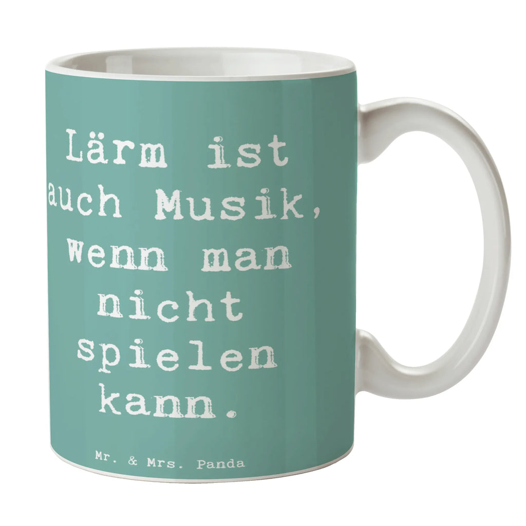 Mug Saying Lärm ist auch Musik, wenn man nicht spielen kann. Tasse, Kaffeetasse, Teetasse, Becher, Kaffeebecher, Teebecher, Keramiktasse, Porzellantasse, Büro Tasse, Geschenk Tasse, Tasse Sprüche, Tasse Motive, Kaffeetassen, Tasse bedrucken, Designer Tasse, Cappuccino Tassen, Schöne Teetassen, Instrumente, Geschenke Musiker, Musikliebhaber