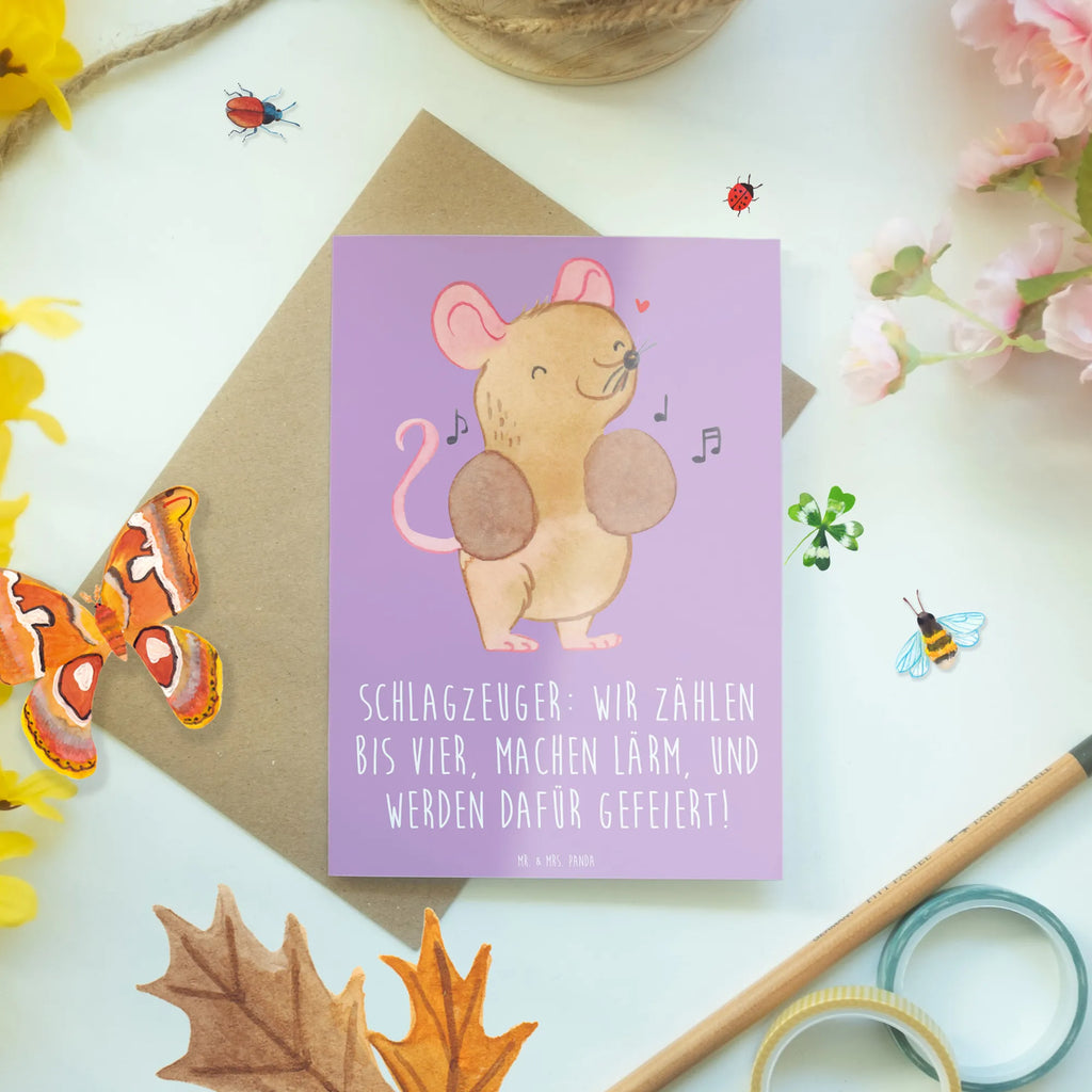 Greetings card Schlagzeuger: Wir zählen bis vier, machen Lärm, und werden dafür gefeiert! Geburtstagskarte, Einladungskarte, Hochzeitskarte, Glückwunschkarte, Klappkarte, Ansichtskarten, Grußkarte, Karte, Instrumente, Geschenke Musiker, Musikliebhaber