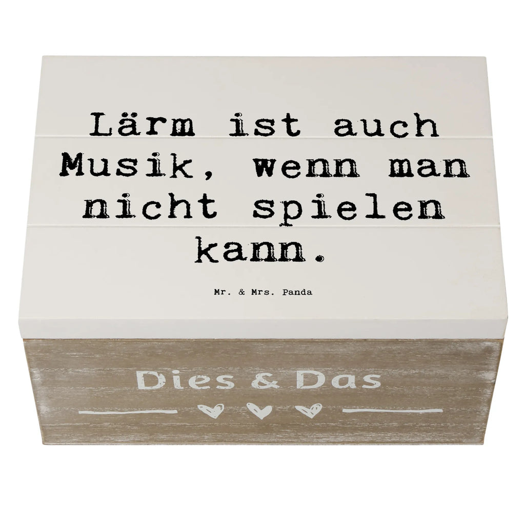 Holzkiste Spruch Schlagzeug Lärm Schatzkiste, Erinnerungsbox, Holzkiste, Schatulle, Geschenkbox, Aufbewahrungsbox, Erinnerungskiste, Geschenkdose, XXL, Kiste, Truhe, Dekokiste, Instrumente, Geschenke Musiker, Musikliebhaber