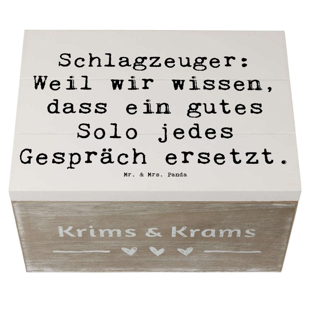 Holzkiste Spruch Schlagzeug Solo Aufbewahrungsbox, Erinnerungskiste, Dekokiste, Geschenkdose, Geschenkbox, XXL, Erinnerungsbox, Kiste, Truhe, Schatulle, Holzkiste, Schatzkiste, Instrumente, Geschenke Musiker, Musikliebhaber