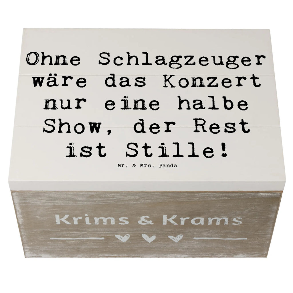 Wooden chest Saying Ohne Schlagzeuger wäre das Konzert nur eine halbe Show, der Rest ist Stille! Geschenkdose, Erinnerungskiste, Schatzkiste, Dekokiste, Erinnerungsbox, Kiste, Truhe, Schatulle, Holzkiste, XXL, Geschenkbox, Aufbewahrungsbox, Instrumente, Geschenke Musiker, Musikliebhaber