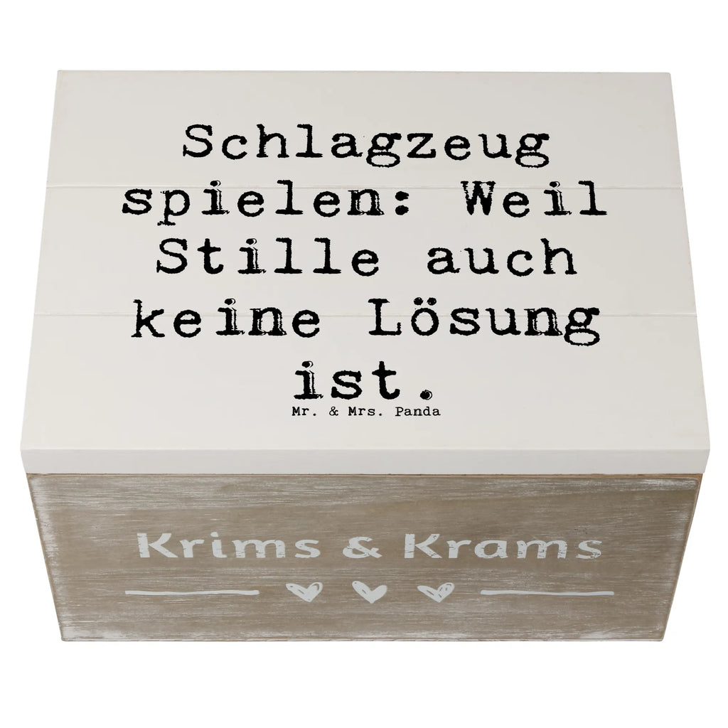 Holzkiste Spruch Schlagzeug Magie Geschenkbox, Geschenkdose, Schatzkiste, Aufbewahrungsbox, Holzkiste, Truhe, Kiste, Erinnerungskiste, XXL, Erinnerungsbox, Dekokiste, Schatulle, Instrumente, Geschenke Musiker, Musikliebhaber