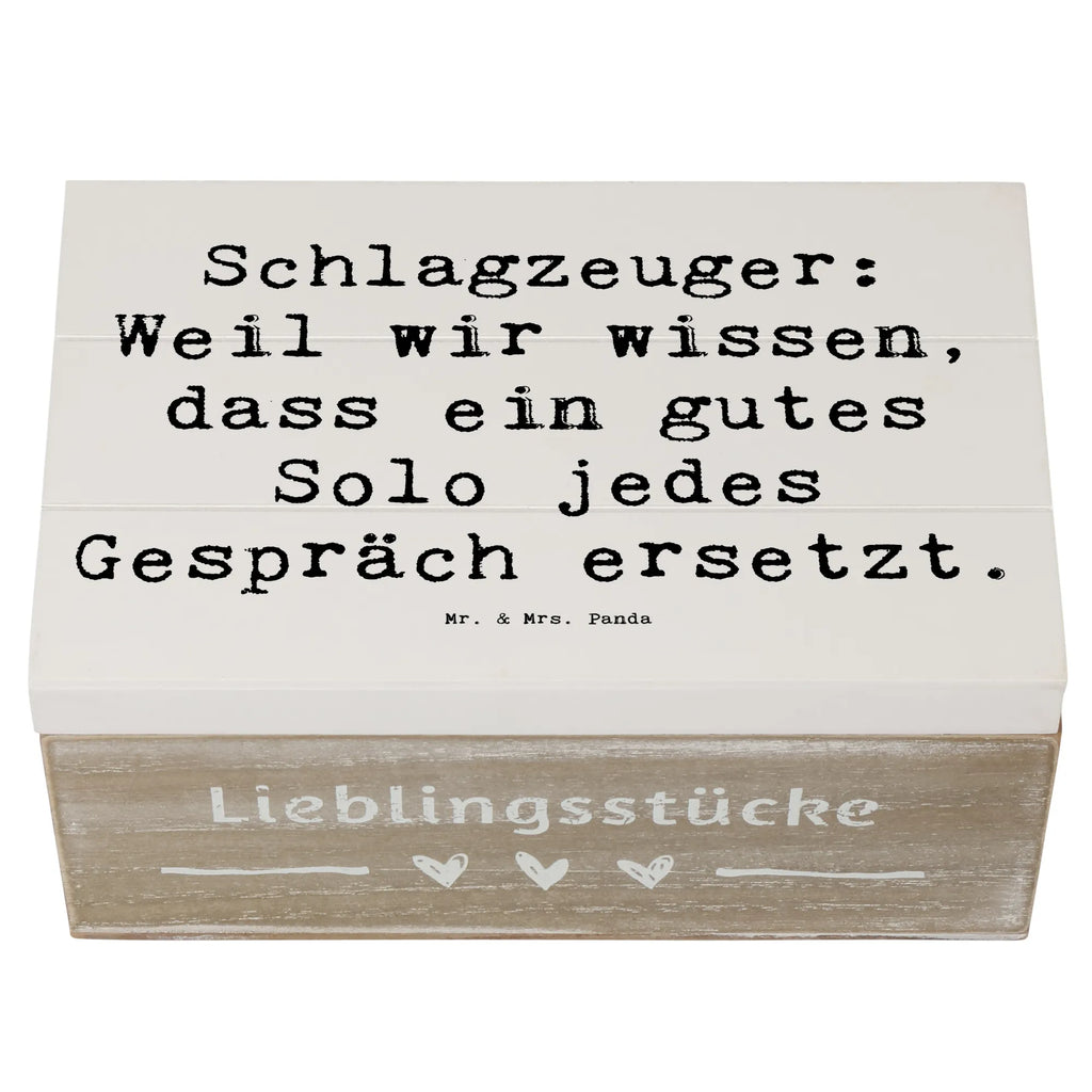 Holzkiste Spruch Schlagzeug Solo Aufbewahrungsbox, Erinnerungskiste, Dekokiste, Geschenkdose, Geschenkbox, XXL, Erinnerungsbox, Kiste, Truhe, Schatulle, Holzkiste, Schatzkiste, Instrumente, Geschenke Musiker, Musikliebhaber