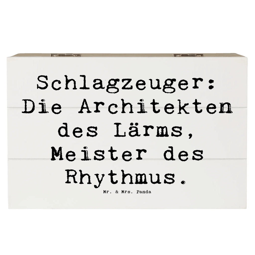 Wooden chest Saying Schlagzeuger: Die Architekten des Lärms, Meister des Rhythmus. Erinnerungsbox, Dekokiste, XXL, Schatulle, Erinnerungskiste, Geschenkdose, Aufbewahrungsbox, Holzkiste, Kiste, Geschenkbox, Schatzkiste, Truhe, Instrumente, Geschenke Musiker, Musikliebhaber