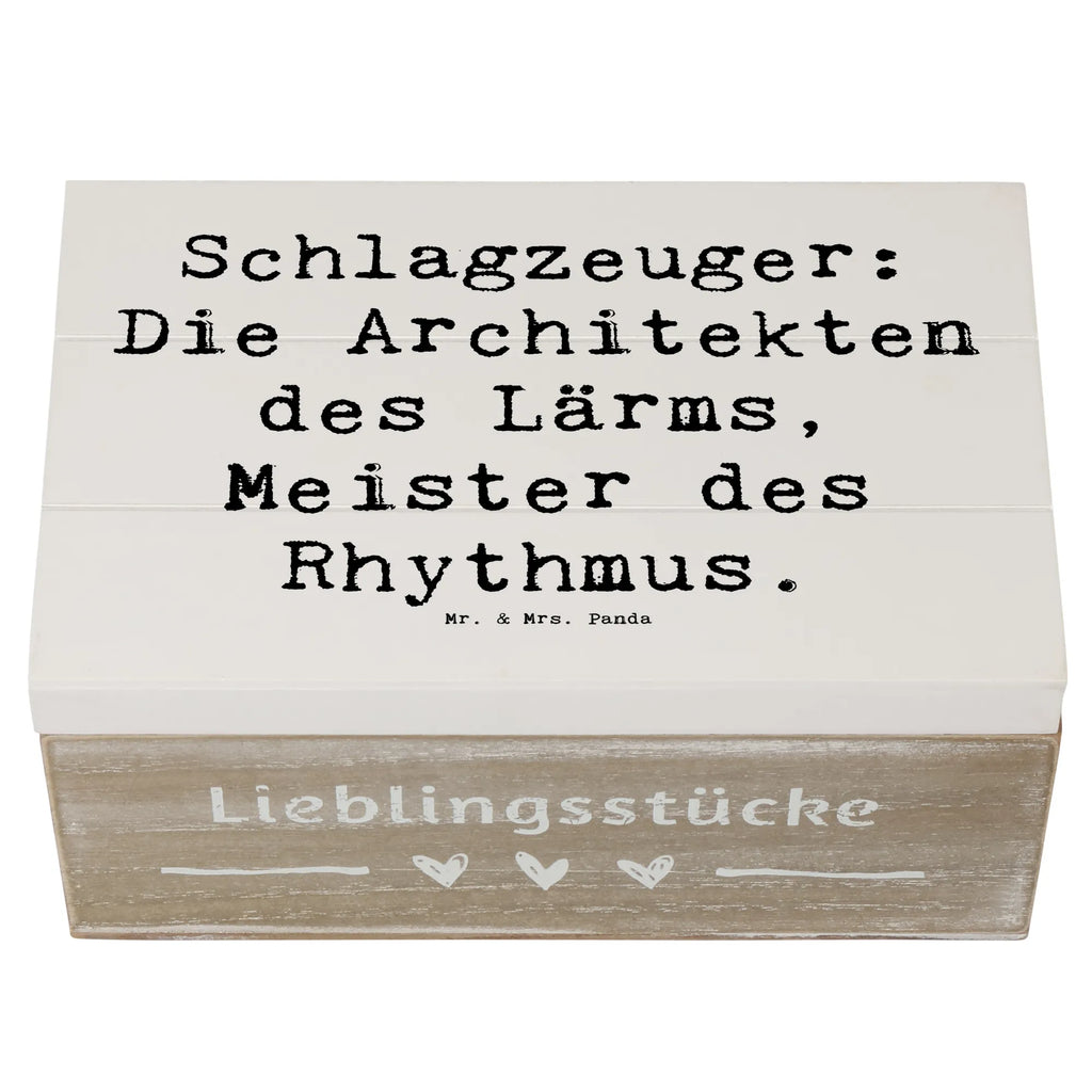 Wooden chest Saying Schlagzeuger: Die Architekten des Lärms, Meister des Rhythmus. Erinnerungsbox, Dekokiste, XXL, Schatulle, Erinnerungskiste, Geschenkdose, Aufbewahrungsbox, Holzkiste, Kiste, Geschenkbox, Schatzkiste, Truhe, Instrumente, Geschenke Musiker, Musikliebhaber
