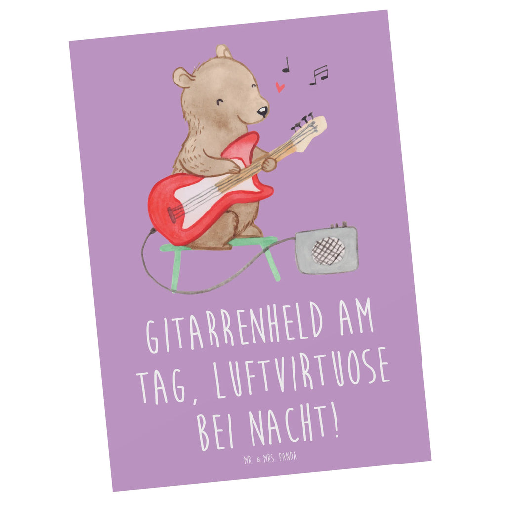 Postkarte Gitarrenheld Ansichtskarte, Einladung, Geburtstagskarte, Einladung Geburtstag, Einladungskarten Geburtstag, Postkarte, Einladungskarte, Dankeskarte, Ansichtskarten, Geschenkkarte, Grußkarte, Karte, Instrumente, Geschenke Musiker, Musikliebhaber