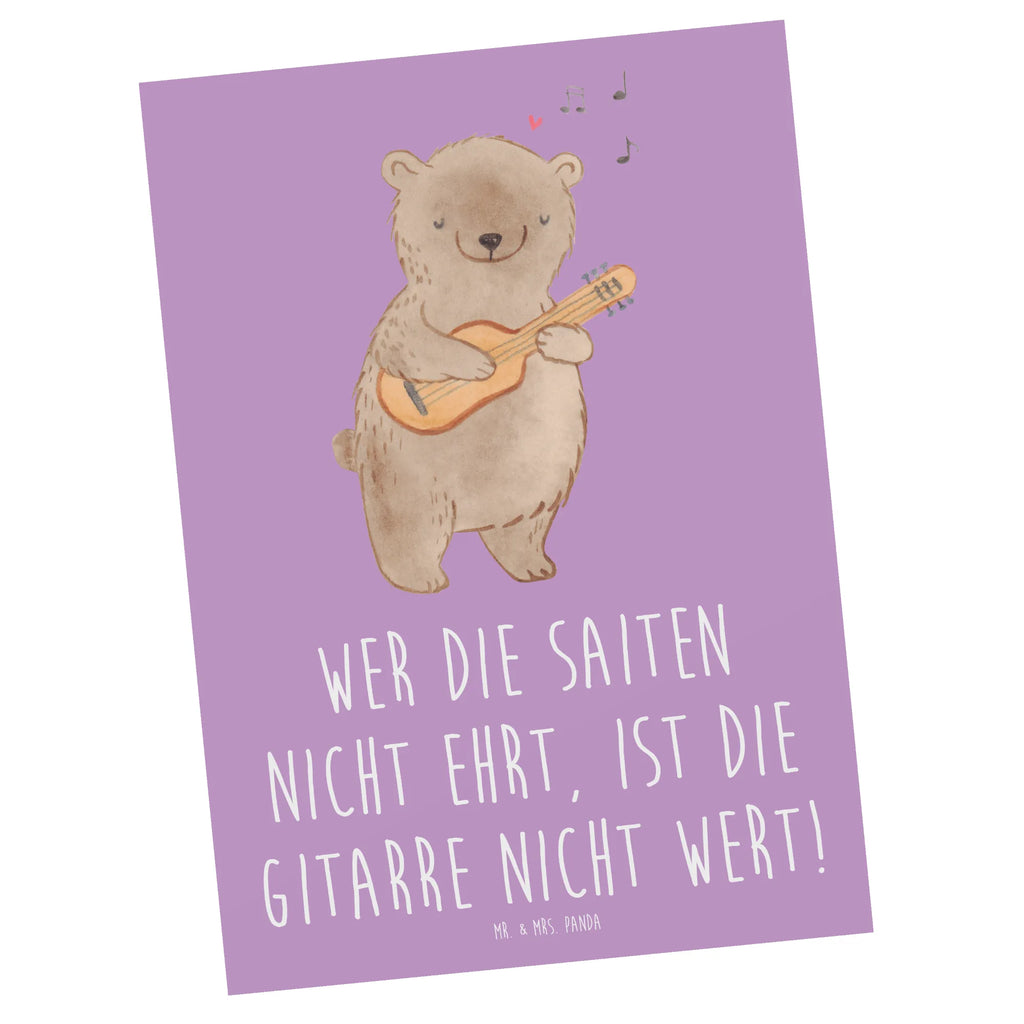 Postcard Wer die Saiten nicht ehrt, ist die Gitarre nicht wert! Einladungskarte, Karte, Geschenkkarte, Postkarte, Ansichtskarten, Einladung Geburtstag, Ansichtskarte, Einladung, Einladungskarten Geburtstag, Grußkarte, Dankeskarte, Geburtstagskarte, Instrumente, Geschenke Musiker, Musikliebhaber