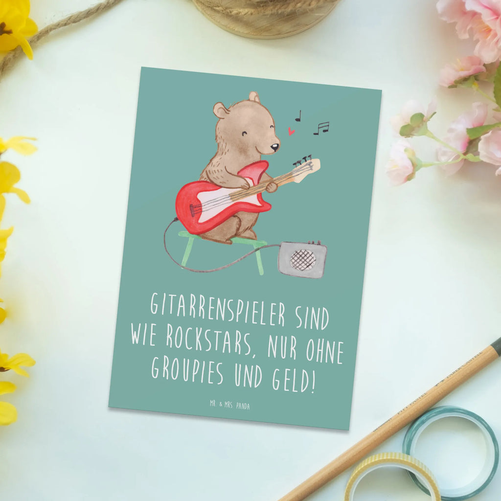 Postcard Gitarrenspieler sind wie Rockstars, nur ohne Groupies und Geld! Ansichtskarten, Karte, Einladungskarte, Geschenkkarte, Grußkarte, Geburtstagskarte, Ansichtskarte, Postkarte, Dankeskarte, Einladung Geburtstag, Einladung, Einladungskarten Geburtstag, Instrumente, Geschenke Musiker, Musikliebhaber