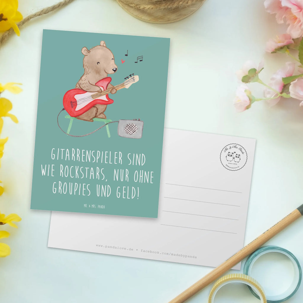 Postcard Gitarrenspieler sind wie Rockstars, nur ohne Groupies und Geld! Ansichtskarten, Karte, Einladungskarte, Geschenkkarte, Grußkarte, Geburtstagskarte, Ansichtskarte, Postkarte, Dankeskarte, Einladung Geburtstag, Einladung, Einladungskarten Geburtstag, Instrumente, Geschenke Musiker, Musikliebhaber