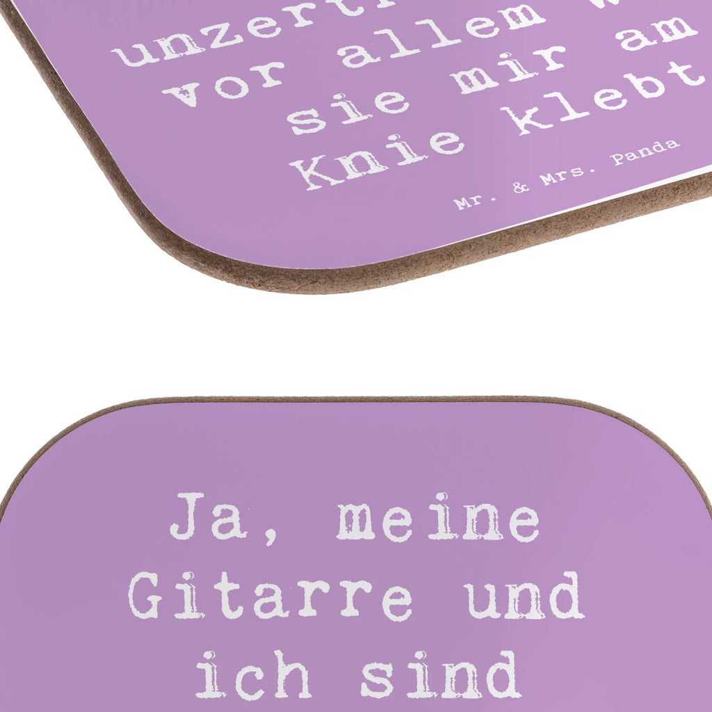 Square coaster Saying Ja, meine Gitarre und ich sind unzertrennlich, vor allem weil sie mir am Knie klebt. Untersetzer Holz, Untersetzer aus Holz, Bierdeckel, Getränkeuntersetzer, Korkuntersetzer, Untersetzer für Gläser, Untersetzer Gläser, Untersetzer, Holzuntersetzer, Untersetzer Design, Glasuntersetzer, Tassen Untersetzer, Instrumente, Geschenke Musiker, Musikliebhaber