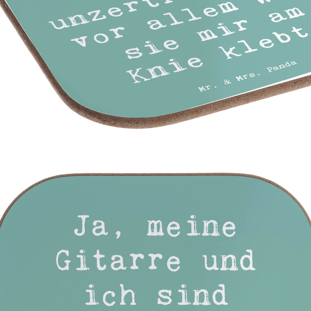 Square coaster Saying Ja, meine Gitarre und ich sind unzertrennlich, vor allem weil sie mir am Knie klebt. Untersetzer Holz, Untersetzer aus Holz, Bierdeckel, Getränkeuntersetzer, Korkuntersetzer, Untersetzer für Gläser, Untersetzer Gläser, Untersetzer, Holzuntersetzer, Untersetzer Design, Glasuntersetzer, Tassen Untersetzer, Instrumente, Geschenke Musiker, Musikliebhaber