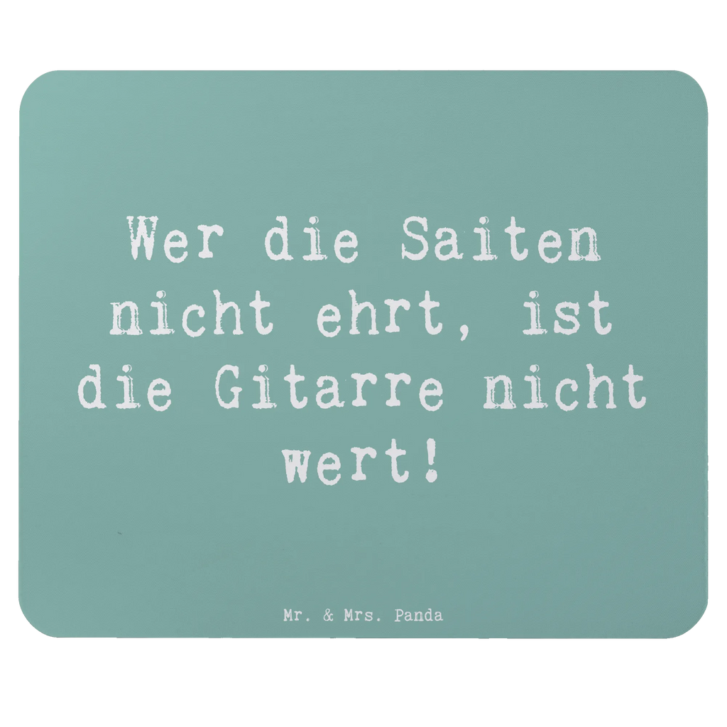 Mouse mat Saying Wer die Saiten nicht ehrt, ist die Gitarre nicht wert! Arbeitszimmer, Mausunterlage, Einzigartiges Mauspad, Designer Mauspad, Mauspad Büro, PC Zubehör, Mauspad, Computer zubehör, Büroausstattung, Mousepad, Instrumente, Geschenke Musiker, Musikliebhaber